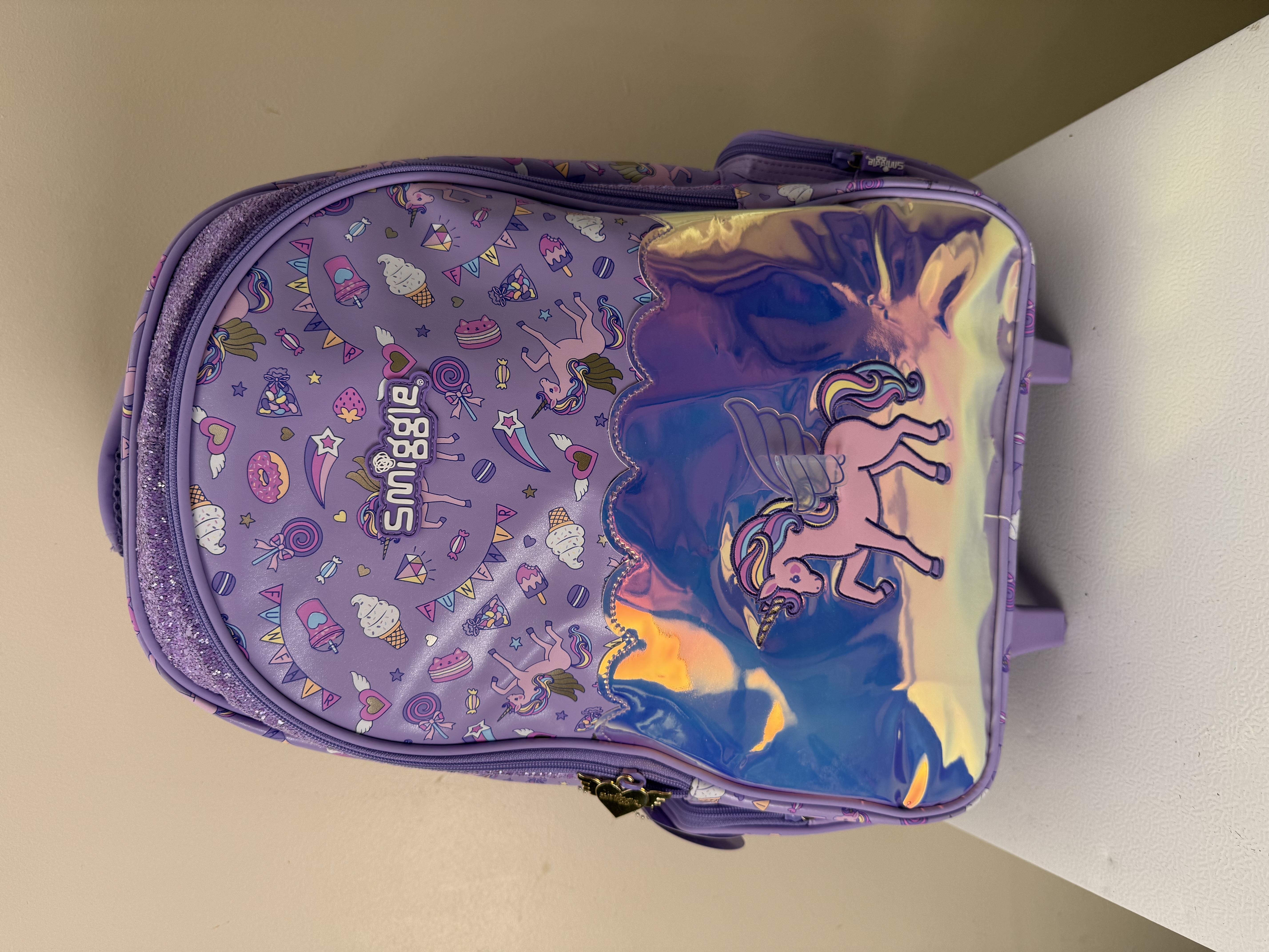 Girls trolley bag purple 